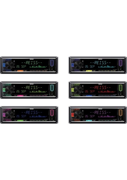 Reıss Audı RS-MX88DSP Oto Teyp Dsp 4X50 Watt Bluetooth Mobil Aplikasyon USB Sd Fm Aux fiyatları