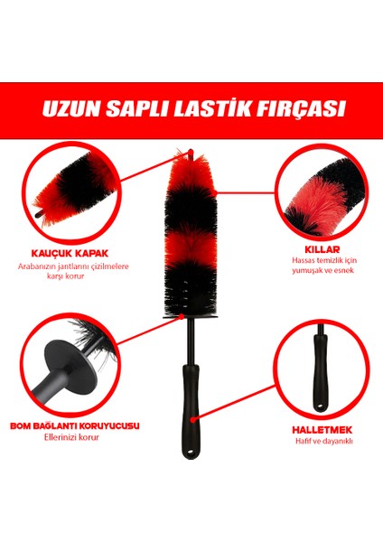 Premium Çizmez Hızlı Jant Temizleme Fırçası Büyük Boy modelleri