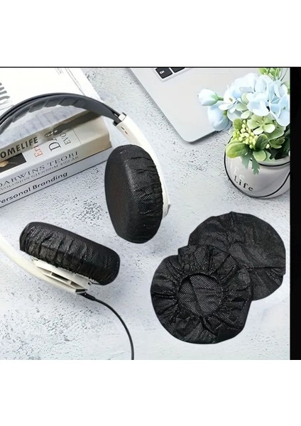 Kulaklık Kılıfı Nefes Alabilir, Toz Geçirmez Ter Dirençli, Elastik, Kulaklık Kılıfı 2 Takım 4 Adet siyah renk