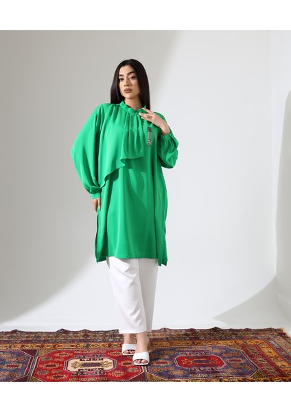 Büyük Beden Pile Kısa Tesettür Tunik fiyatları
