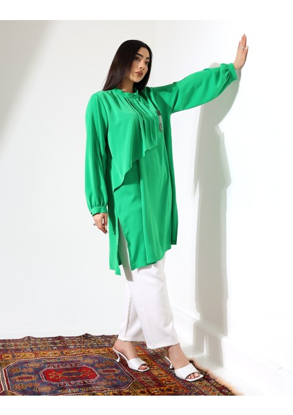 Büyük Beden Pile Kısa Tesettür Tunik indirimleri