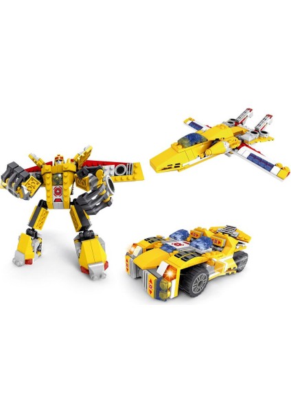 Ausini Assembling Master 3 In 1 273 Parça Sarı Dönüşen Robot