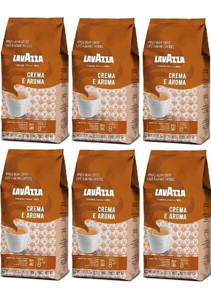 Crema E Aroma Çekirdek Kahve 6 x 1 kg