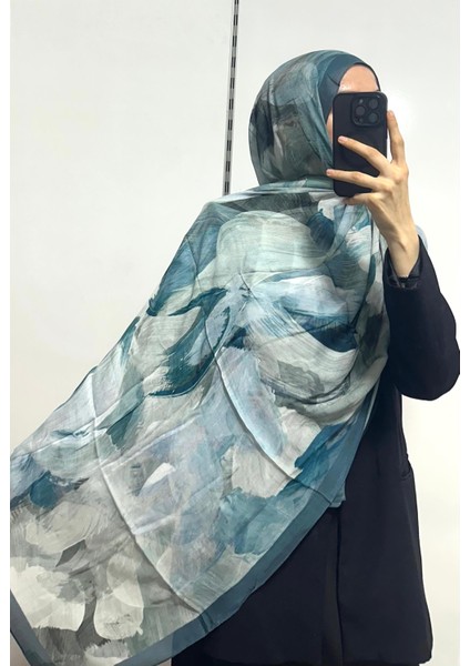 Desenli Organik Alegra Rami Şal - 5654 05