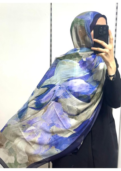 Desenli Organik Alegra Rami Şal - 5654 08