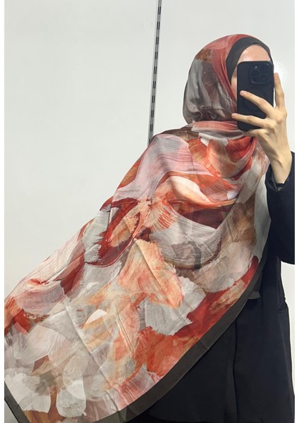 Desenli Organik Alegra Rami Şal - 5654 07