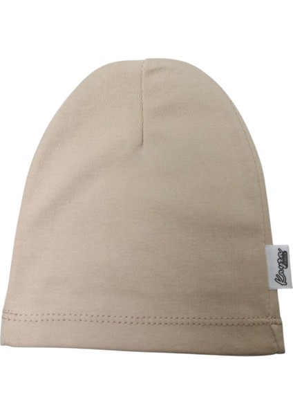 0-2 Yaş Erkek Bebe Bej Renk Ayıcık Figürlü Yazlık Bere fırsatları