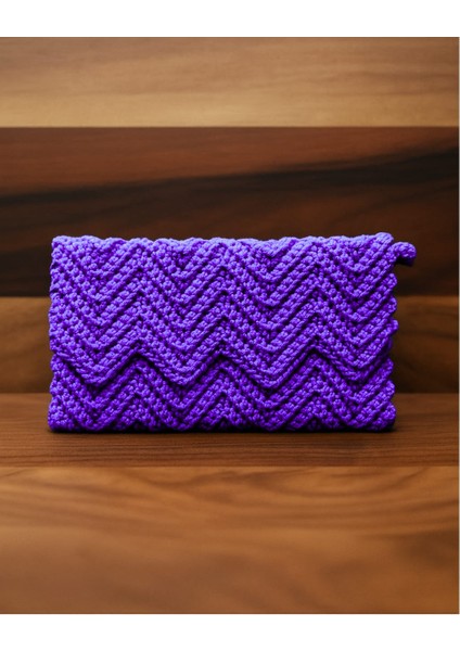 El Örgüsü Makrome Cüzdan – El Yapımı Kadın Aksesuar