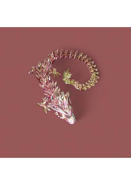 Renk Değiştiren 3D Baskı Ejderha Figürü – Hareketli Kuyruklu fiyatları