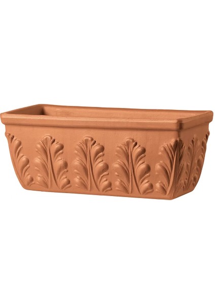 Cassetta Roma 54 cm Toprak Saksı Terracota