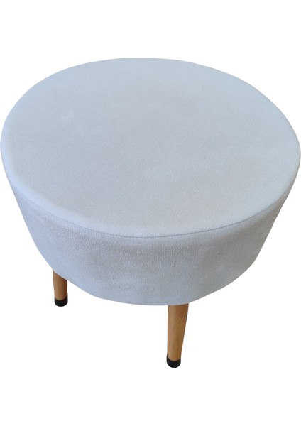 Puf Koltuk Bench Tabure – Beyaz - Ahşap Ayaklı fiyatları