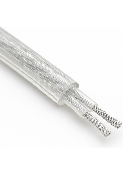 Şeffaf, Aydınlatma Elektrik Kablosu (2*0,50 TTR Yuvarlak Tip) (Kalaylı) 3 Metre fiyatları