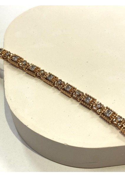 Xuping Su Yolu Zirkon Taşlı Vip Kadın Bileklik Rose Gold Paslanmaz Çelik fiyatları
