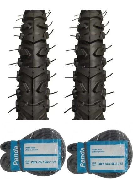 Diamond 16 Jant 16X1.95 Bisiklet Dış Lastiği Mb7 (Vesper) x 2 Adet + Panda Iç Lastik Seti