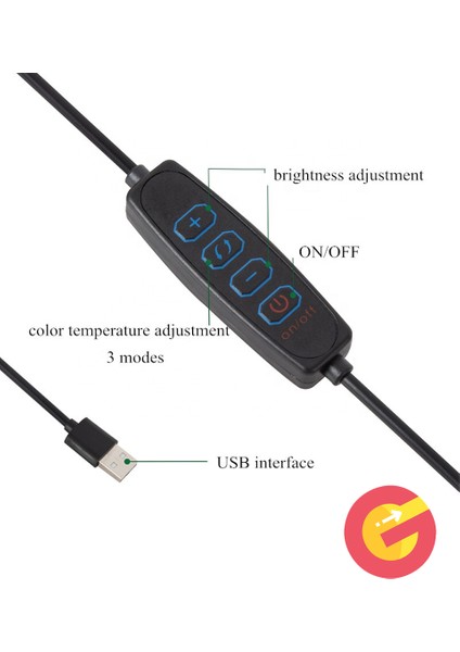 Sıkıştırmalı Metal 3 Renk Modlu Katlanabilir LED Işık Klipsli Masa Lambası 10 Parlaklık Seviyesi modelleri