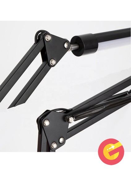 Sıkıştırmalı Metal 3 Renk Modlu Katlanabilir LED Işık Klipsli Masa Lambası 10 Parlaklık Seviyesi indirimleri