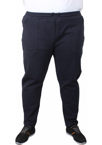 Mocgrande Erkek Büyük Beden Çift Cep Kapaklı Eşofman Takım TK25605 Lacıvert fırsatları