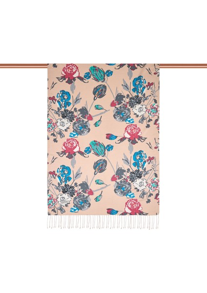 Uçuk Pembe Göksu Sefası Desenli Ipek Şal fiyatları