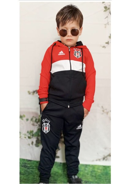 Çocuk Kapuşonlu Fermuarlı Taraftar Takım