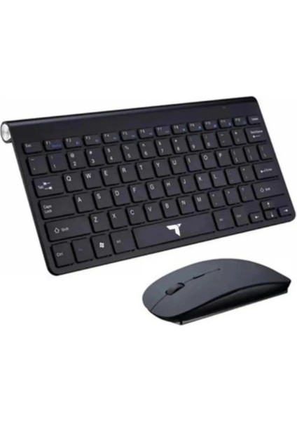 Kablosuz Klavye Mouse Seti Zarif Tasarım Kablosuz USB Türkçe Q Destekli Tasarım Klavye Mause modelleri