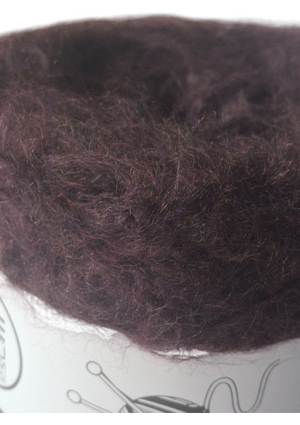 Mürdüm Rengi, Bol Tüylü, Kalın, Moher Yün Örgü Ipi (200 Gr.) fırsatları