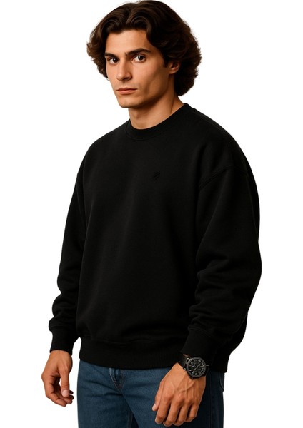 Erkek Büyük Beden 122 KILO-158 Kilo Arası Için Uygun Geniş Kalıp Bisiklet Yaka Pamuklu Selanik Kazak fiyatları