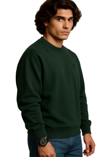 Erkek Büyük Beden 122 KILO-158 Kilo Arası Için Uygun Geniş Kalıp Bisiklet Yaka Pamuklu Selanik Kazak modelleri