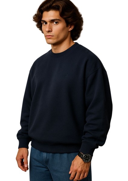 Erkek Büyük Beden 122 KILO-158 Kilo Arası Için Uygun Geniş Kalıp Bisiklet Yaka Pamuklu Selanik Kazak modelleri