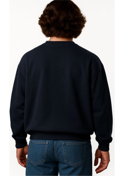 Erkek Büyük Beden 122 KILO-158 Kilo Arası Için Uygun Geniş Kalıp Bisiklet Yaka Pamuklu Selanik Kazak fırsatları