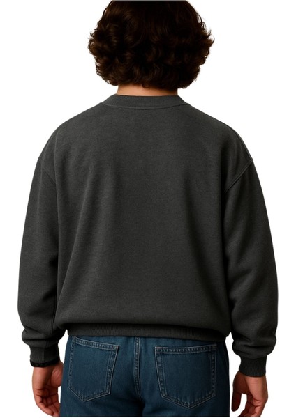 Erkek Büyük Beden 122 KILO-158 Kilo Arası Için Uygun Geniş Kalıp Bisiklet Yaka Pamuklu Selanik Kazak fırsatları