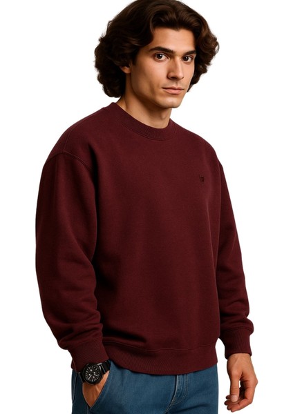 Erkek Büyük Beden 122 KILO-158 Kilo Arası Için Uygun Geniş Kalıp Bisiklet Yaka Pamuklu Selanik Kazak modelleri