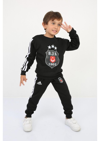 Bisiklet Yaka Unisex Baskılı Taraftar Takım Çocuk