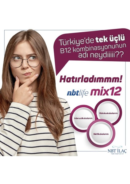 Nbt Life Mix Vitamin B12 30 Kapsül 2 Adet fiyatları