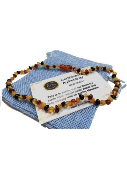 Orjinal Kehribar Bebek Diş Kolyesi Multicolor Renk Kehribar Kolye Kız Erkek Çocuk Kolye 4-5 Gram modelleri