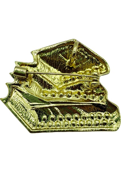 Kitap Aşkı Broşu – Renkli Taşlı Kitap Figürlü Zarif Takı modelleri