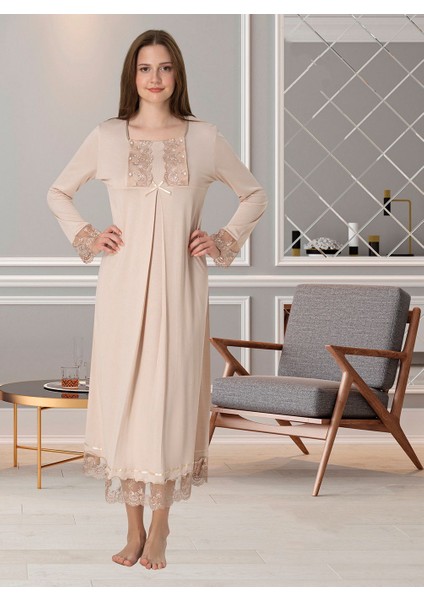 Dvina Effortt Lohusa Gecelik Bej - 3043