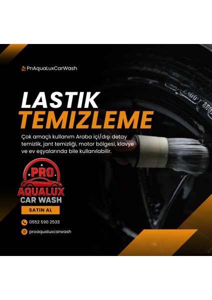 Proaqualuxcarwash Oto Detay Fırça Seti Araba Yıkama Klima Temizleme Fırçası fırsatları