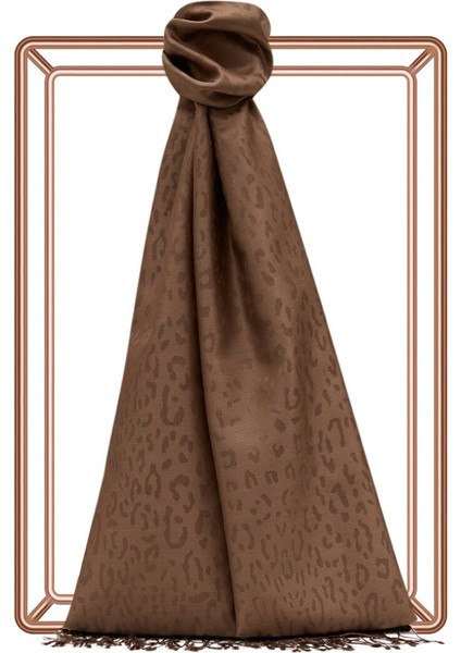 Leopar Jakar Desenli Ipek Şal fiyatları