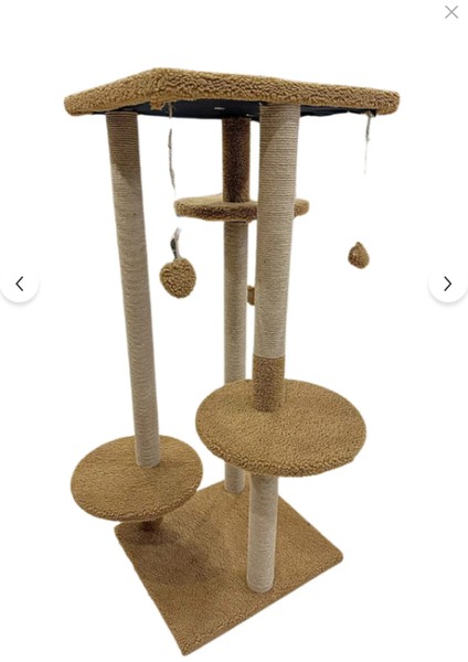 Büyük Boy | 117 cm Çok Katlı Kedi Tırmalama Tahtası | Beyaz Renk | Peluş Kaplama | Modern Tasarım | Kediler Için Oyun, Tırmalama, Dinlenme ve Yatak Alanı Sunan Dayanıklı ve Şık Kedi Mobilyası indirimleri