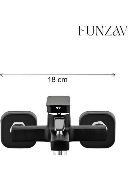 Siyah Renkli Robot Set Banyo Lavabo Mutfak Evye Bataryası Şık Modern Dik Tasarımlı Banyo Mutfak Set