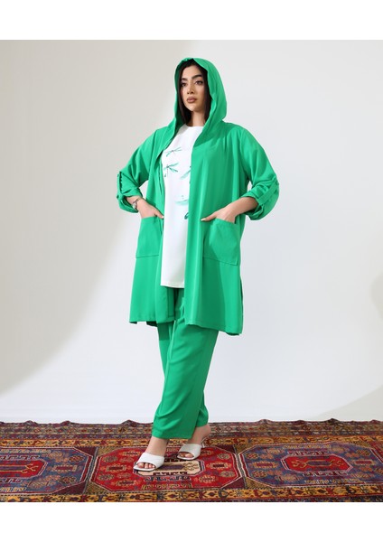 Kapüşonlu Yusufçuk Desen Takım