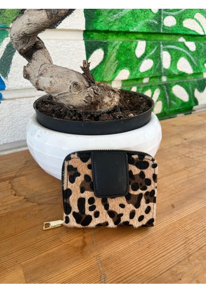 Vazradk Leopar Desenli Cüzdan