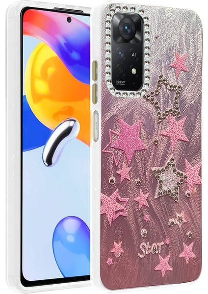 Allzey Newface Xiaomi Redmi Note 12 Pro 4g Kılıf Blade Aynalı Desenli Kapak - Desen 7