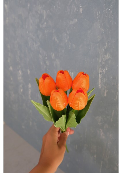 Turuncu 5’li Lale Demet