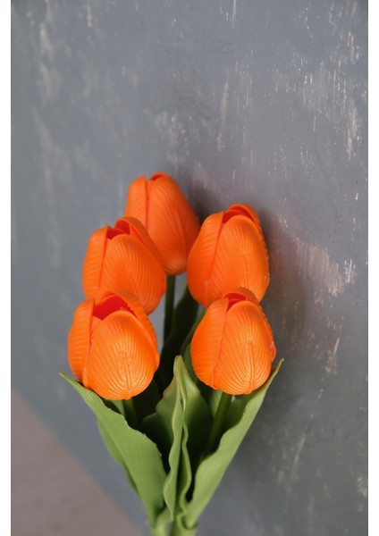 Turuncu 5’li Lale Demet modelleri