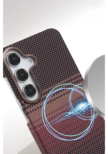 Allzey Newface Samsung Galaxy S23 Fe Vega Magsafe Kapak - Kırmızı fiyatları