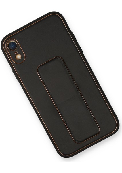 Allzey Newface Iphone Xr Kılıf Coco Deri Standlı Kapak - Siyah fiyatları