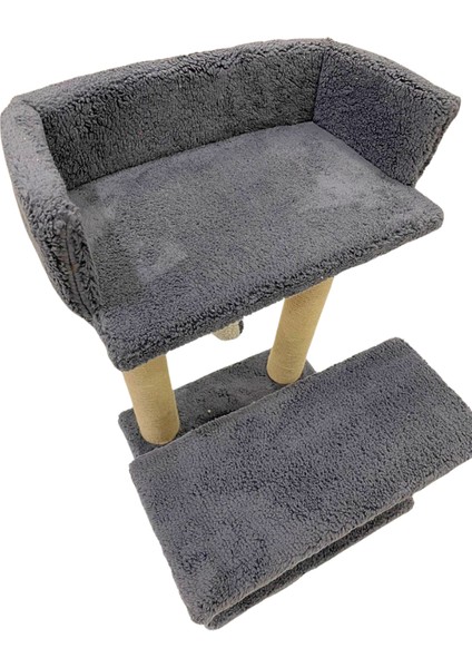 Kedinizin Yeni Gözdesi! 2 Katlı Peluş Kedi Tırmalama Yatma ve Dinlenme Tahtası – Modern Tasarım | Kediler Için Rahat Yatak, Eğlenceli Oyun Alanı ve Dayanıklı Tırmalama Imkanı Sunan Fonksiyonel Ürün