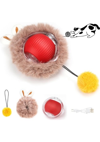 Tüylü Şarjlı Kedi Oyuncağı