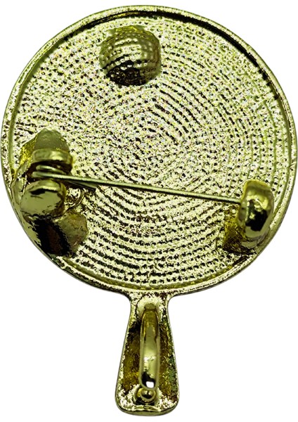 Inci Detaylı Masa Tenisi Raketi Tasarım Broş – Spor ve Şıklığı Buluşturan Kadın Takı Aksesuarı modelleri